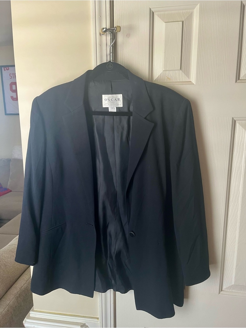 Oscar de la Renta 3/4 sleeve Blazer